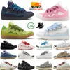 Toppmärke lyx lavins platt trottoarkant sneakers kalvskinn extraordinär gummi nappa tripler svart vit röd rosa nitar män kvinnor lavina botts tränare start