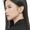 Backs oorbellen merk echte luxe echte juwelen E5197 Koreaanse koude wind mint groene premium s925 sterling zilver droping gel oordone clip