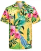 Letnie modne koszule Hawajskie Koszule krótkiego rękawa kokosowe drzewo kokosowe wydrukowane na plaży koszula aloha plus rozmiar 6xl hombre ropa 240415