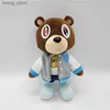 Dolls de pelúcia 30cm Kawaii Kanye Dropout Bear Teddy Bear Plush Toys Kanye West Graduação macia Casa de casa Decoração de aniversário Y240415