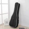 Cables 21 / 23 / 26 Inch Portable Black Ukulele Bag 5mm Sponge Soft Case Gig Ukulele Mini Guitar Waterproof Backpack