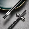 Chopsticks 5Pairs/Set Japanese Non-Slip Korean Home El Restaurant Portable Healthy Stick For Sushi