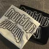 Mäns T-shirts europeiska och amerikanska retro mörk ängel kortärmad t-shirt herrar lös gata hip-hop par klänning yq240415