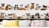 Retail 6090cm Cartoon Animal DÉCOR HOME Stickers muraux chat Chien de chien Sticker Sticker Bandrow Decoration étanche Stic9792394