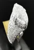 Crystal Woman Jewelry Jewelry Uomini vintage Ring Classical Full Diamonds Punk Designer Rings Rock 18K Gold Luxury Rings Trend3553841