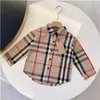 Jungen Designer Frühlingssommer-Herbst-Shirt Langarm Shirt 2024 Neue Babystil Jungen Fashion Kids 90-150 cm D1