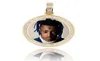 14k Gold Custom Made Memory Picture Po Pendant Iced With 18quot 20quot 24quot Rope Chain Halsband Zircon Bling Mens Hip H3273589