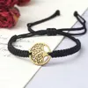 Andra armband Handgjorda Braid Rope Armbands Tree of Life Justerbara armband för kvinnor Män Presenthanden Bangle Charm Friendship Prayer Jewelryl240415