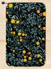 Bath Mats Oranges On Black Mat Poster Bathroom Rugs