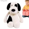 Plush -poppen hete gevulde hondenpoppen pluche speelgoed schattige simulatie huisdieren pluizige baby verjaardagscadeaus kerst kinderen piraten puppy dier plueshies y240415