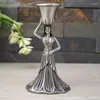 Candele 2pc in stile europeo Candlestick Vintage Angel Metal Holder American Desktop Bodornment Wedding Decorazione per la casa Cragi