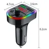 F21 Car charger 3.1A Dual USB Fast Charging Car Phone Charger Handsfree Calling Bluetooth FM Transmitter USB C Fast Car Charger