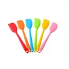 Spoons The Silicone One-Piece Small Spoon Supplement Mini Soup Household Mixing Kitchen Baking Tools