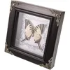 Frames Butterfly Specimen Po Frame Bedroom Decor Home Ornament Wall-mounted Decoration Display Wooden Pendant