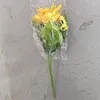Kwiaty dekoracyjne sztuczny bukiet słonecznika Kreatywny realistyczny długi łodyga fałszywy z symulacją materiałów dekoracyjnych domowych