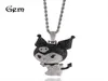 Gu Meng039s Nouveau zircon Little Devil Kuromi Kulomi Carton de dessin animé Collier Personnalisé Collier dignant polyvalent 1942516370570