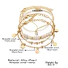 New Pearl Ball Bracelet 4-piece Creative Crystal Weaving Minimalist Set