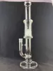 Pipes fumeurs Clear Bong 18inch 18 mm 8 brases à 3 Inlines Nouveau design bienvenue sur commande