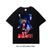 Kvinnors t-shirt japansk anime kill la kill grafisk tryck t shirt mode vintage plus size bomull besättning nacke kort ärm t shirt kvinnor menl2403