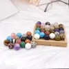 Decorative Figurines 18mm Small Ball Natural Gemstone Reiki Healing Stone Round Bead Crystals DIY Necklace Bracelet Handwork Accessories