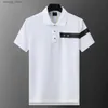 رجال Polos Fashion Man Summer Summer Shirve Polo Shirt رسائل مطرزة على Tops Polos Prosishs Tops L49