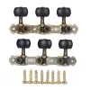 Cables Alice 2 Pcs (L&R) Classical Guitar Tuning Peg Bronze Plated Acoustic Guitar Machine Heads 1 : 16 Tuning Keys Knobs String Tuners