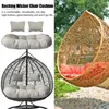 Pillow Double Swing Chair Hanging Garden Rocking Outdoor Hammock Seat Sofa For Furniture
