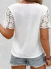 Camiseta de mujer Mujeres de talla grande Camiseta casual de muescas2403