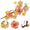 Decoratieve bloemen kunstmatige tak decor thanksgiving bladeren picks herfst stengels takken ornamenten