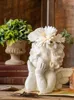 Wazony w stylu europejskim Śliczna vintage żywica Kwiat Plant Flowerpot Garden Balcony Wazon