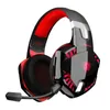 Kotion Jede Gaming -Kopfhörer Wireless Bluetooth 5.0 Stereo -Spiel Ohrhörer -Headset mit Mikrofon -LED -Licht für Computer PC Gamer 240314