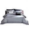 Sängkläder set prisvärda lyxiga bomull med fyrdelar set avancerad garnfärgad långhäfte ren hem