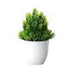 Fleurs décoratives plantes de bonsaï artificielles petits arbres pot de faux ornements en pot pour la décoration de maison jardin el