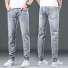 Designer de jeans masculin concepteur de jeans masculin concepteur de concepteur glace oxygène jeans pour hommes à jambe droite à la jambe haut de gamme pantalon de couleur élastique haut de gamme Summer Style
