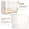 Plates Household Bread Bin Countertop Holder Plastic Container Storage Organizer Containers Clothes