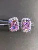 Trendy 2ct Lab Pink Diamond Stud Earring Real 925 Sterling Silver Sieraden Betrokkenheid Weddingoorringen voor vrouwen Men Party Gift 2103823857