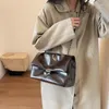 Shoulder Bags Korean Bag For Women 2024 Pu Leather Large Woman Crossbody Vintage Designer Chain Fashion Female Handbags Purses