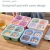 Bento Boxes Bento Box-Reusable 4-Compartment Meal Prep ContainersPerfect Food Storae Containers Compact and Stackable L49