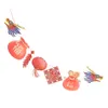 Party Decoration R Année Banner 2024 Chinois Dragon Paper Lantern Bunting Garland plafond Place