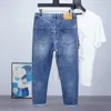 Designer de jeans masculin concepteur de jeans masculin Han Chunxia Elastic Jeans pour un pantalon mince masculin