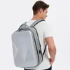 Backpack Herren Hard Shell große Kapazitätsgeschäft Laptop Tasche mit USB Port Rhombus Design Fashion College Studentenschule