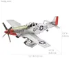 Puzzle 3D P-51D 3D Metal Puzzle Zestawy DIY Laserowe Puzzle Jigsaw Toy Y240415