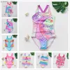 One-Pieces 2~10Y Toddler Baby Girls Swimwear one piece Girls Swimsuit Kids cartoon swimwear Beach wear Y240412