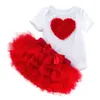 Baby kinderkleding 0-1-2 jaar oude zomer nieuwe baby witte korte mouw katoen romper half rok set