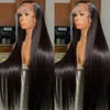 250% 13x6 en dentelle HD Perruque frontale droite en dentelle transparente avant perruques de cheveux humains pour les femmes Brésilien Human Hair Wig pré-cueillies 200 240409