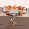 Instagram Crystal Agate Jewelry 여성국 에디션 간단한 학생 친구 코끼리 패션 트렌드 펜던트 팔찌