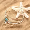 Cavigliere caviglia bohemian per donne in stile resort alla spiaggia gioiello a stella a stelle a mano accessori per gusci per gusci