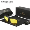 Lunettes de soleil Kingseven Fashion pour les hommes Polarisé UV400 Protection des lunettes Night Vision Lens Outdoor Sports Anti-Slip Eyewear 240415