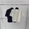 FURANS KNITS TEES Designer 24 Temprano en la primavera Nuevo edad clásica versátil Reducción de cómodo y suave Slimming Hollow Top de manga corta 4xdk