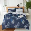 Sängkläder set botaniska blad täcke täcker bondgård tropisk växtmönster tryck trångt uppsättning hawaiian palm